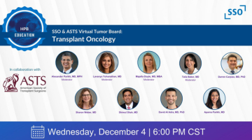 SSO & ASTS Joint Webinar: Transplant Oncology